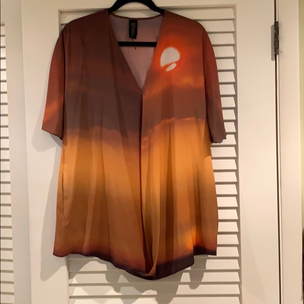 Silk short sleeve Tunic